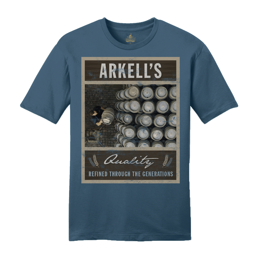 Arkell's Brewery Stack Blue T-Shirt