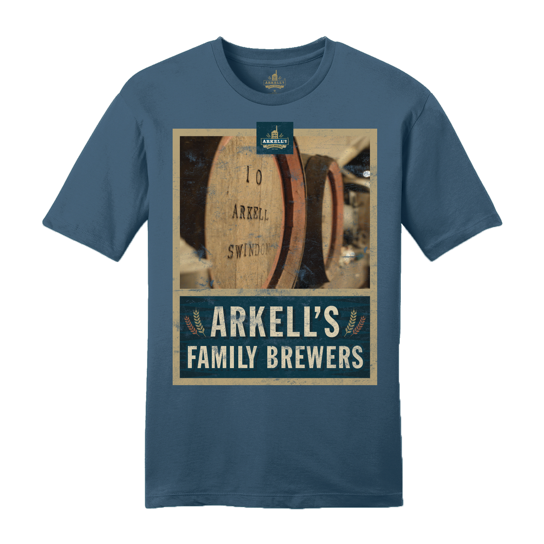 Arkell's Brewery Barrel Blue T-Shirt