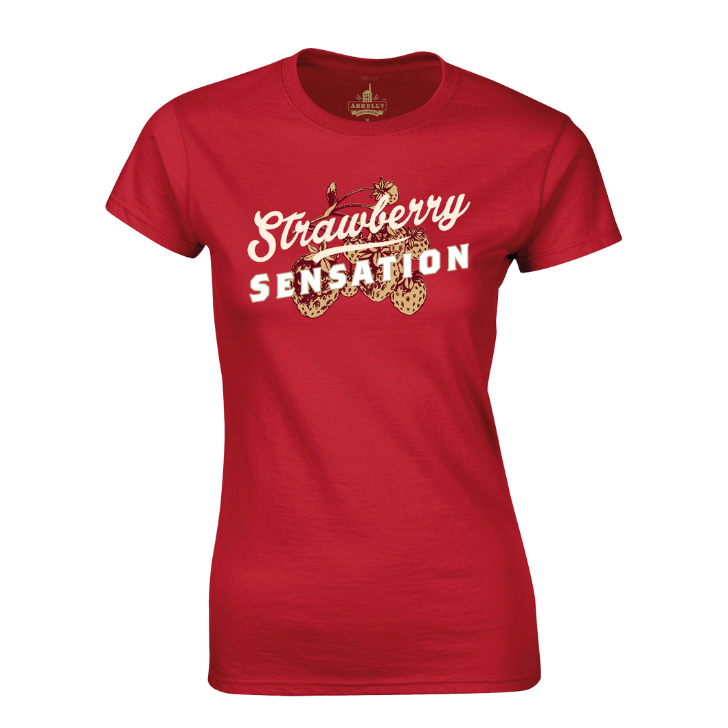 Strawberry Sensation Red T-Shirt (Women's)